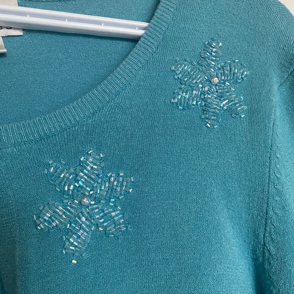 Blue beaded cardigan - Picture 3 of 3